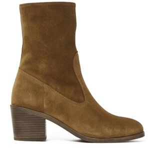 Sessun Ludd Suede Ankle Booties Tan size 40 9 M